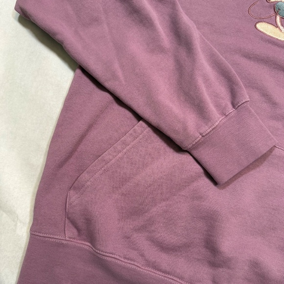 Disney | Mickey Mouse Genuine Mousewear Pullover Hoodie Plum Size Small - Picture 4 of 13